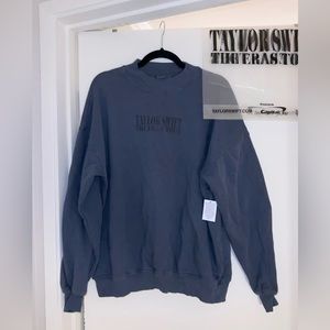 Taylor Swift Eras Tour Blue Crewneck Sweatshirt (Size Medium) Brand New w/ Bag ✨